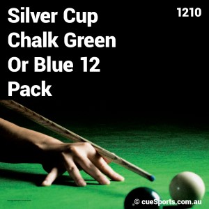Silver Cup Chalk Green Or Blue 12 Pack