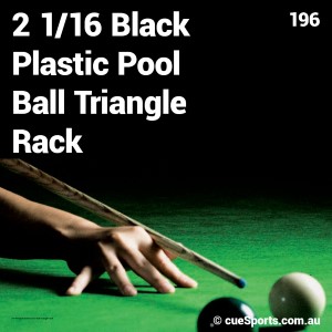 2 1/16 Black Plastic Pool Ball Triangle Rack