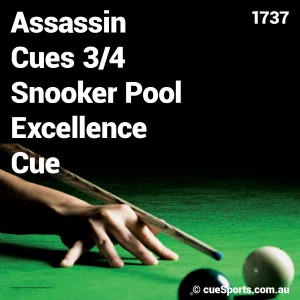 Assassin Cues 3/4 Snooker Pool Excellence Cue