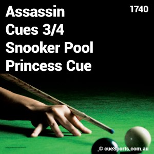 Assassin Cues 3/4 Snooker Pool Princess Cue