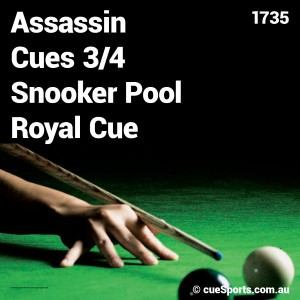 Assassin Cues 3/4 Snooker Pool Royal Cue