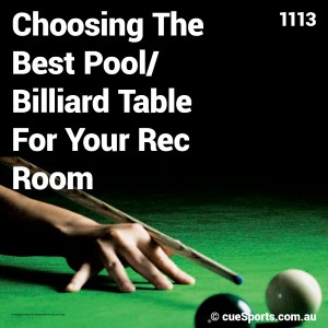 Choosing The Best Pool/Billiard Table For Your Rec Room
