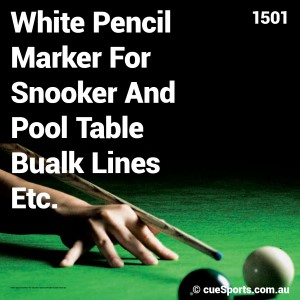 White Pencil Marker For Snooker And Pool Table Bualk Lines Etc.