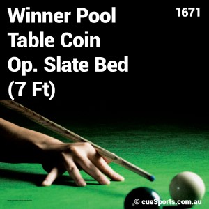 Winner Pool Table Coin Op. Slate Bed (7 Ft)