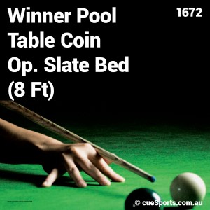 Winner Pool Table Coin Op. Slate Bed (8 Ft)