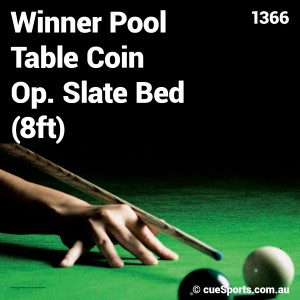 Winner Pool Table Coin Op. Slate Bed (8ft)