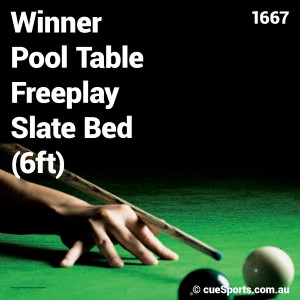 Winner Pool Table Freeplay Slate Bed (6ft)