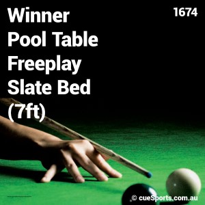 Winner Pool Table Freeplay Slate Bed (7ft)