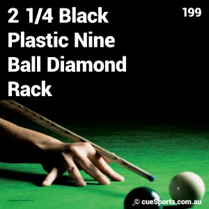 2 1 4 Black Plastic Nine Ball Diamond Rack