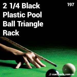 2 1 4 Black Plastic Pool Ball Triangle Rack