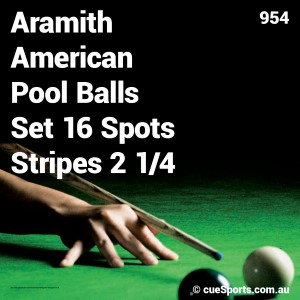 Aramith American Pool Balls Set 16 Spots Stripes 2 1 4