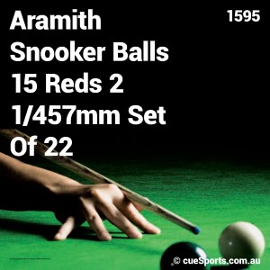 Aramith Snooker Balls 15 Reds 2 1 457mm Set Of 22