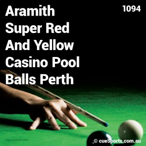 Aramith Super Red And Yellow Casino Pool Balls Perth