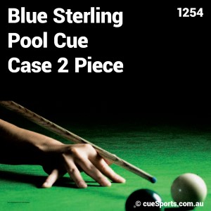 Blue Sterling Pool Cue Case 2 Piece