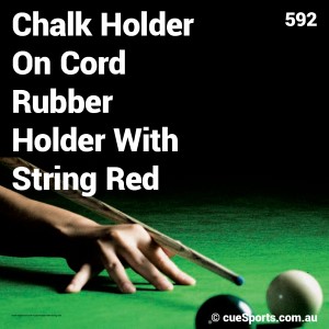 Chalk Holder On Cord Rubber Holder With String Red