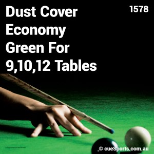 Dust Cover Economy Green For 9 10 12 Tables