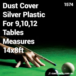 Dust Cover Silver Plastic For 9 10 12 Tables Measures 14x8ft