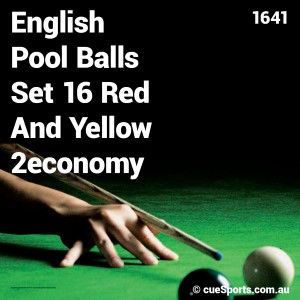 English Pool Balls Set 16 Red And Yellow 2economy