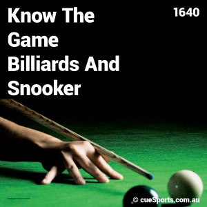 Know The Game Billiards And Snooker