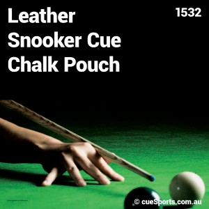 Leather Snooker Cue Chalk Pouch