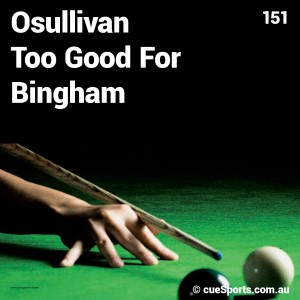 Osullivan Too Good For Bingham