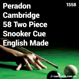 Peradon Cambridge 58 Two Piece Snooker Cue English Made