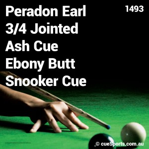 Peradon Earl 3 4 Jointed Ash Cue Ebony Butt Snooker Cue