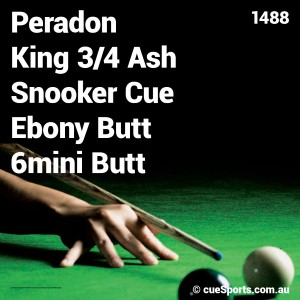Peradon King 3 4 Ash Snooker Cue Ebony Butt 6mini Butt