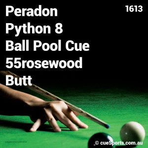 Peradon Python 8 Ball Pool Cue 55rosewood Butt