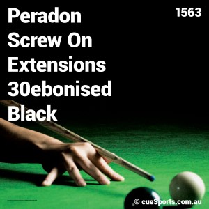 Peradon Screw On Extensions 30ebonised Black
