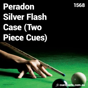 Peradon Silver Flash Case Two Piece Cues