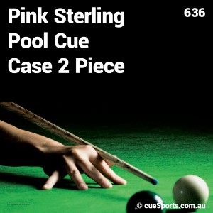 Pink Sterling Pool Cue Case 2 Piece