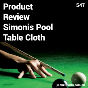 Product Review Simonis Pool Table Cloth