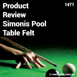 Product Review Simonis Pool Table Felt