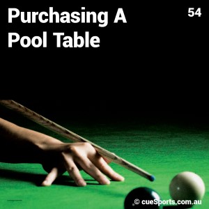 Purchasing A Pool Table