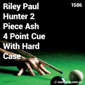 Riley Paul Hunter 2 Piece Ash 4 Point Cue With Hard Case