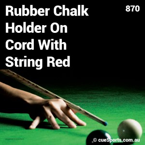 Rubber Chalk Holder On Cord With String Red