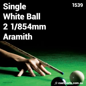 Single White Ball 2 1 854mm Aramith