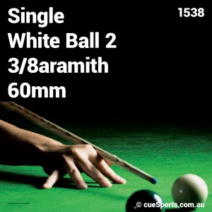 Single White Ball 2 3 8aramith 60mm