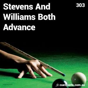 Stevens And Williams Both Advance