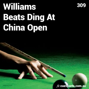 Williams Beats Ding At China Open