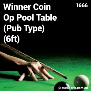 Winner Coin Op Pool Table Pub Type 6ft