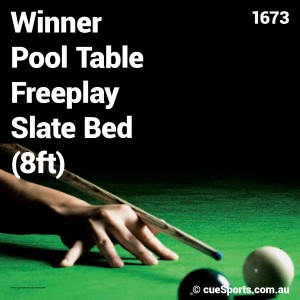 Winner Pool Table Freeplay Slate Bed 8ft