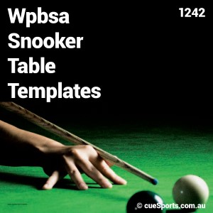Wpbsa Snooker Table Templates