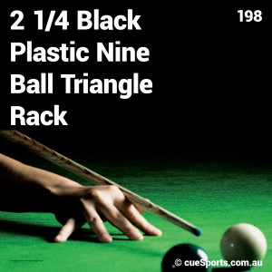 2 1 4 Black Plastic Nine Ball Triangle Rack