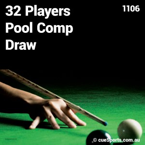 32 Players Pool Comp Draw