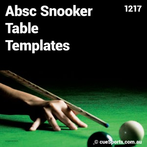 Absc Snooker Table Templates