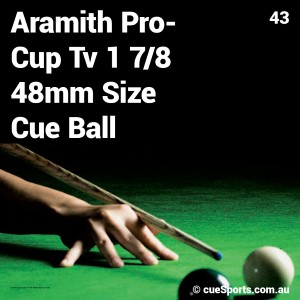 Aramith Pro Cup Tv 1 7 8 48mm Size Cue Ball