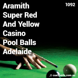 Aramith Super Red And Yellow Casino Pool Balls Adelaide
