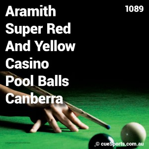 Aramith Super Red And Yellow Casino Pool Balls Canberra